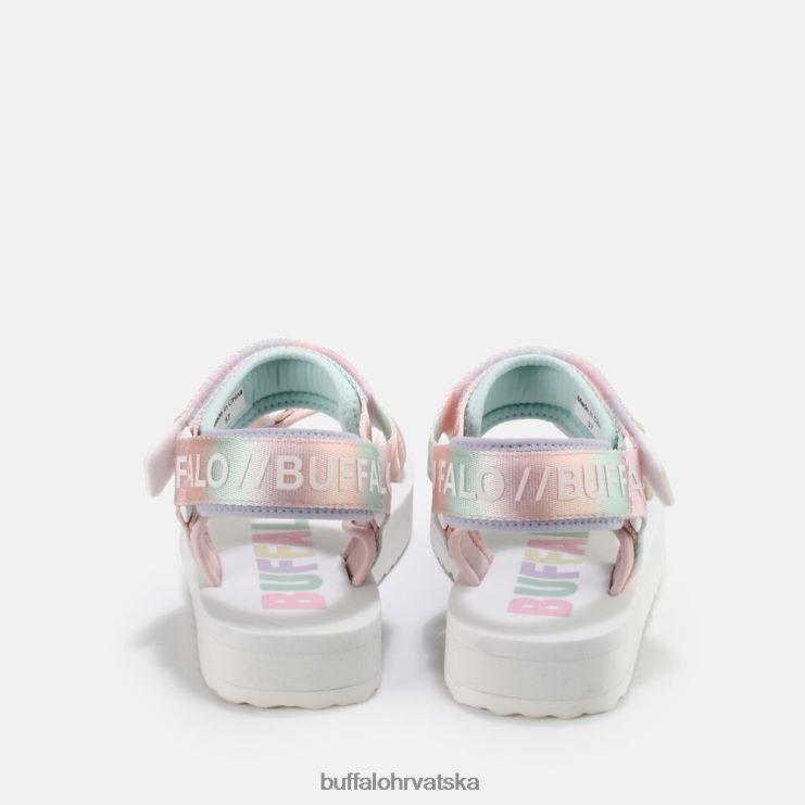 bijelo/multi Buffalo veganske sandale s platformom sage track |sandale TDD6T852